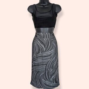 🍁Scapa Lauren Perre Metallic Swirl Pencil Skirt